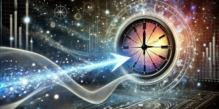 Amn illustration of the arrow of time. Curiosmos.