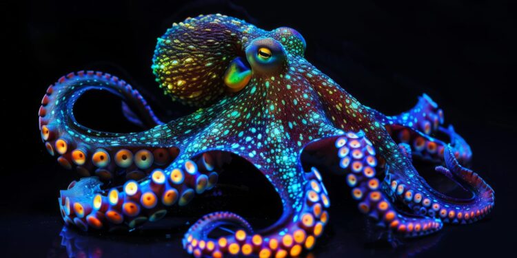 A photograph of a colorful octopus. YAYIMAGES/Curiosmos.