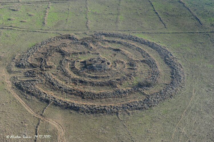 An aerial view of the so-called Wheel of Ghosts. Image Credit: Abraham Graicer, Wikimedia Commons. CC 4.0.