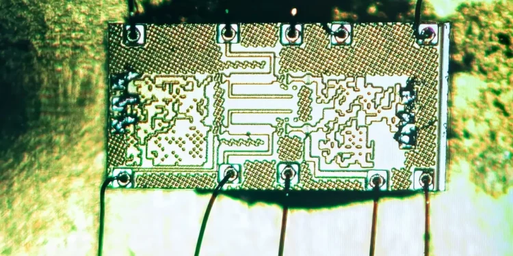 A photo of one of the chips. Credit: (Image credit: Princeton University).