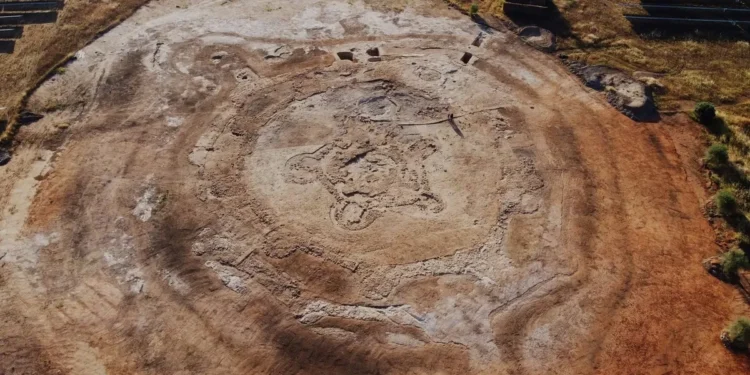 Aerial view of the remnants of the fortress. Credit: (Image credit: Acciona/Tera S.L.).