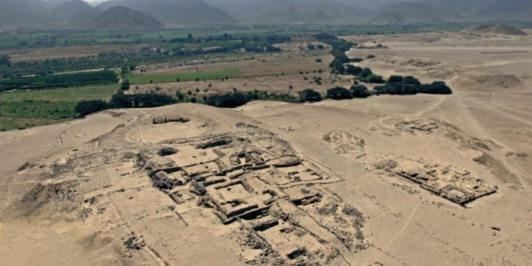 New Pyramid discovered at caral in Peru. Credit: https://www.gob.pe/.