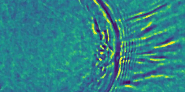 A photo of the instability. Credit: Credit: Imperial College London/N P Dover,