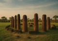 The ancient stone rings that predate writing. An illustraton of the so-called Senegambian stone circles. Curiosmos.