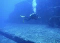 This is Yonaguni, the underwater structure off the coast of Japan. Credit: Wikimedia Commons.