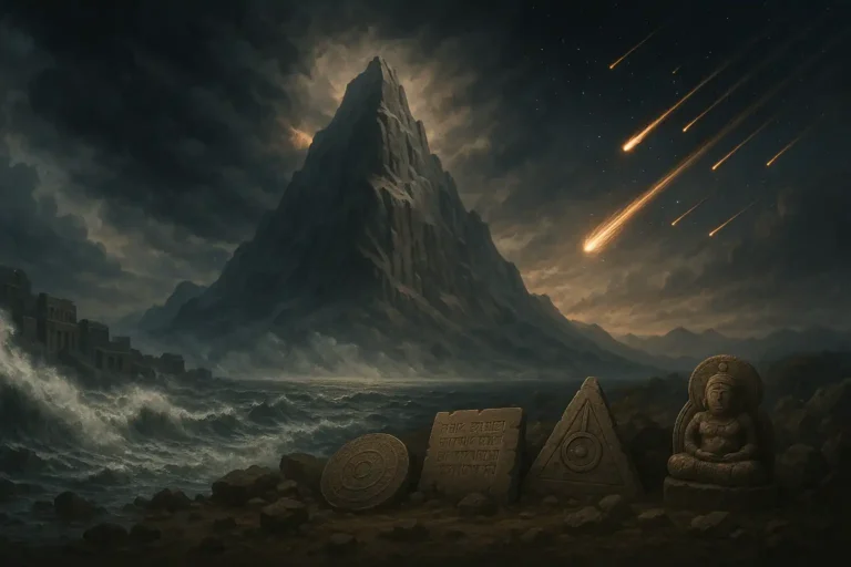 What ancient myths have in common and why it matters. An illustration of different myths.
