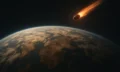 Why some scientists now think Earth was seeded by life. An illustration of an asteroid impacting early Earth.