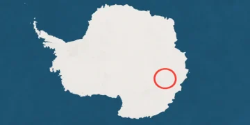 The structure under Antarctica.