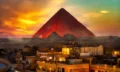 Why are pyramids everywhere? This is a beautiful photo of the Great Pyramid at sunset.