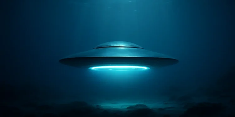 An illustration of a USO. scientists are hunting for alien technology.