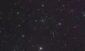 Deep exposures on 7 September 2025 show 3I/ATLAS wrapped in a green coma. (Credit: M. Jäger and Gerald Rhemann)