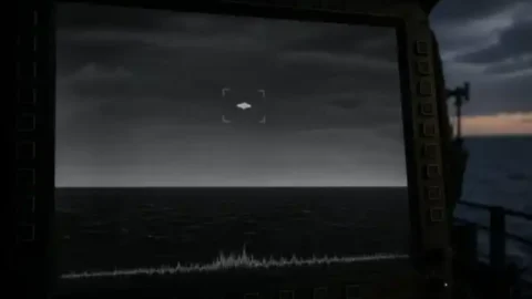 Infrared illustration of a UAP observation
