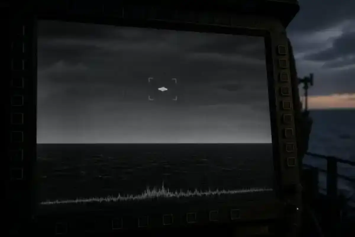 Infrared illustration of a UAP observation