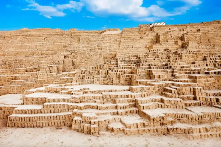 Huaca Pucllana archaeological pyramid in Lima's Miraflores district