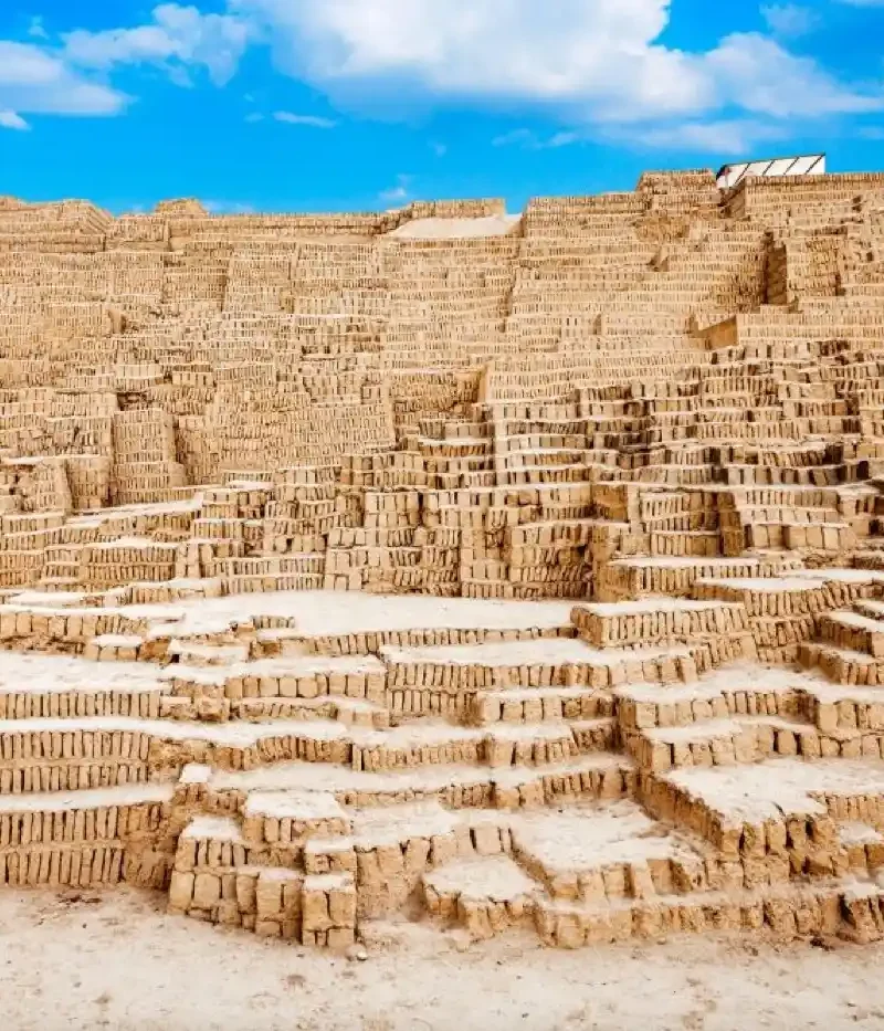 Huaca Pucllana archaeological pyramid in Lima's Miraflores district