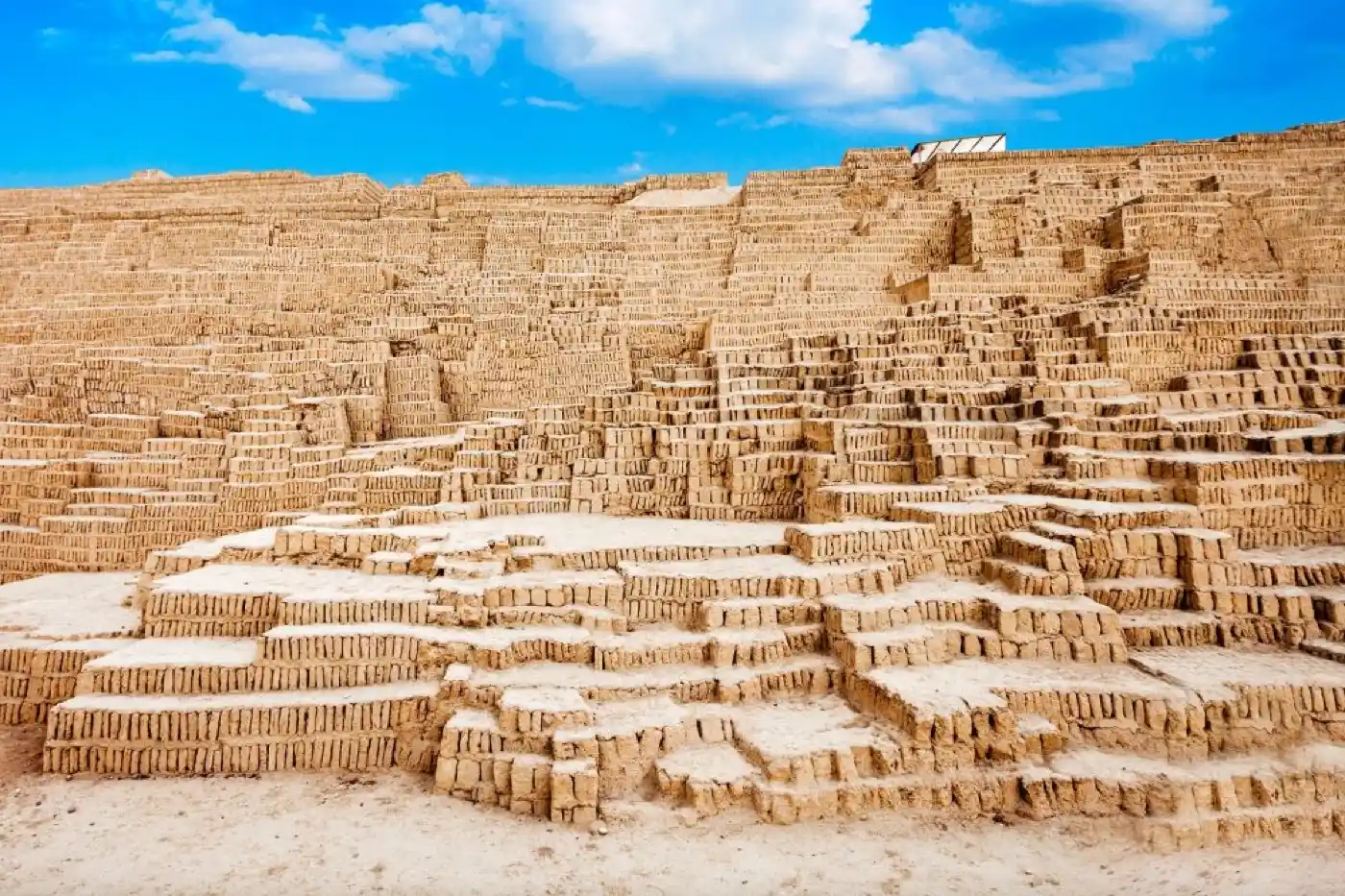 Huaca Pucllana archaeological pyramid in Lima's Miraflores district