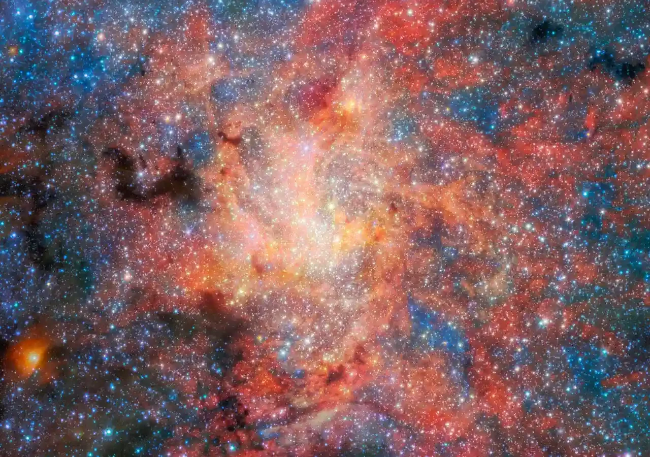 Webb infrared view of the Galactic Centre showing the IRS 3 star near Sagittarius A*