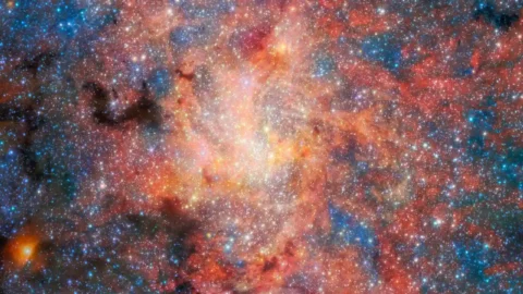 Webb infrared view of the Galactic Centre showing the IRS 3 star near Sagittarius A*
