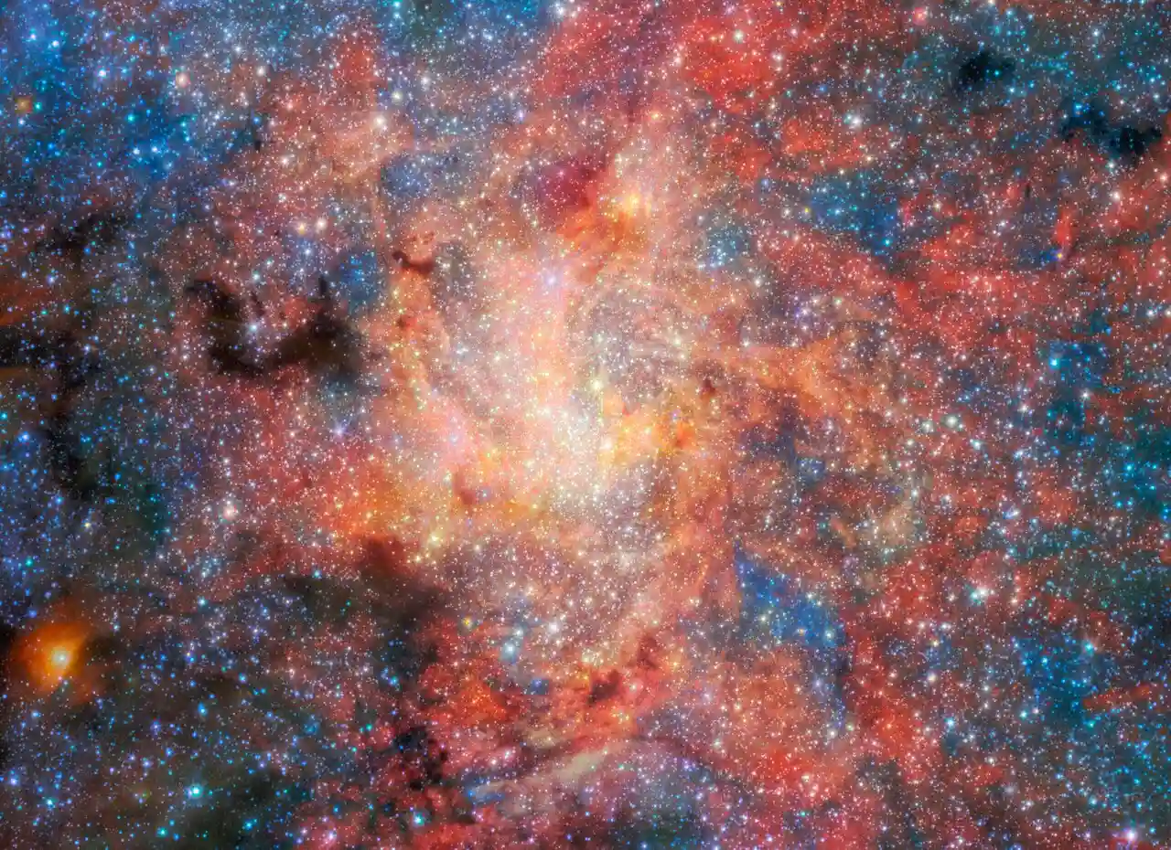Webb infrared view of the Galactic Centre showing the IRS 3 star near Sagittarius A*