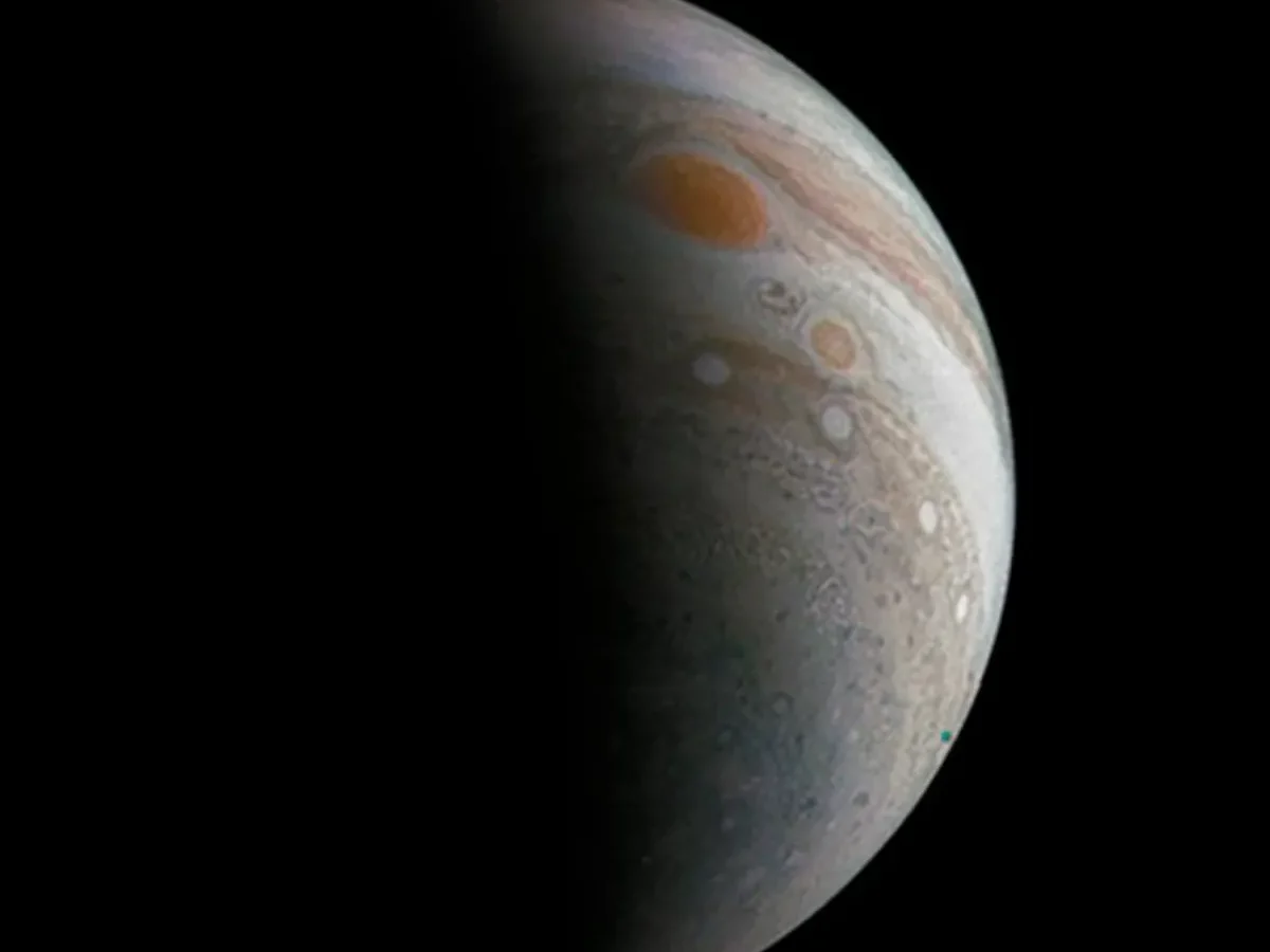 Jupiter's Great Red Spot photographed by a NASA spacecraft
