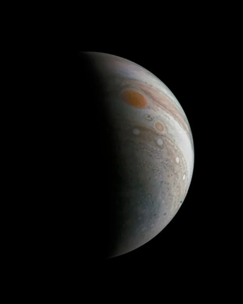 Jupiter's Great Red Spot photographed by a NASA spacecraft