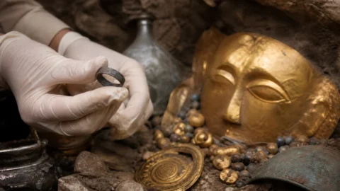 Bronze Age ring made from meteoritic iron