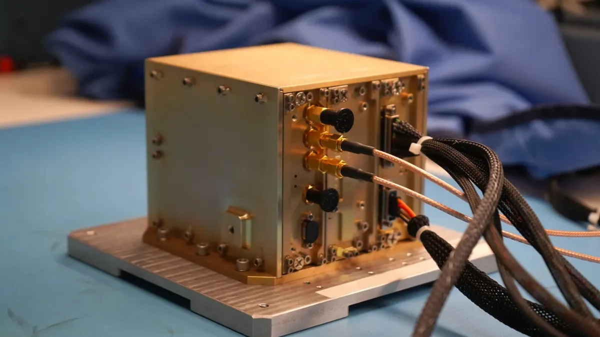 NavCube3-mini navigation receiver in NASA's Space Navigation Laboratory