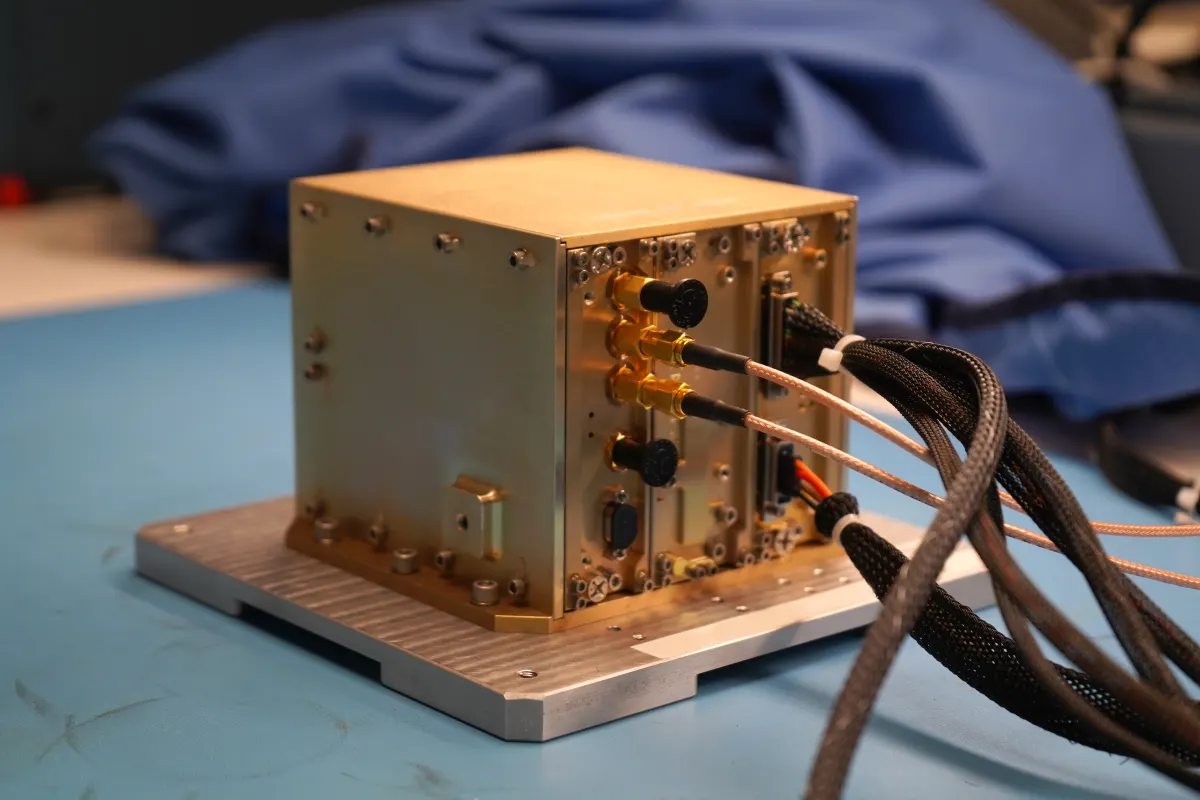 NavCube3-mini navigation receiver in NASA's Space Navigation Laboratory