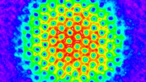 Vortices in a Bose–Einstein condensate used to study a quantum field