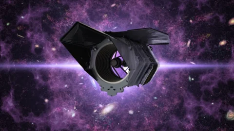 Artist impression of the Nancy Grace Roman Space Telescope.