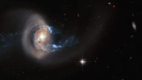 Hubble image of the interacting galaxy NGC 7714
