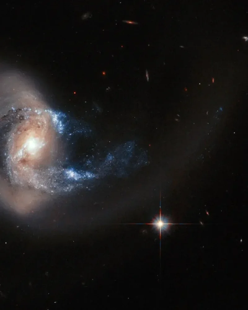 Hubble image of the interacting galaxy NGC 7714