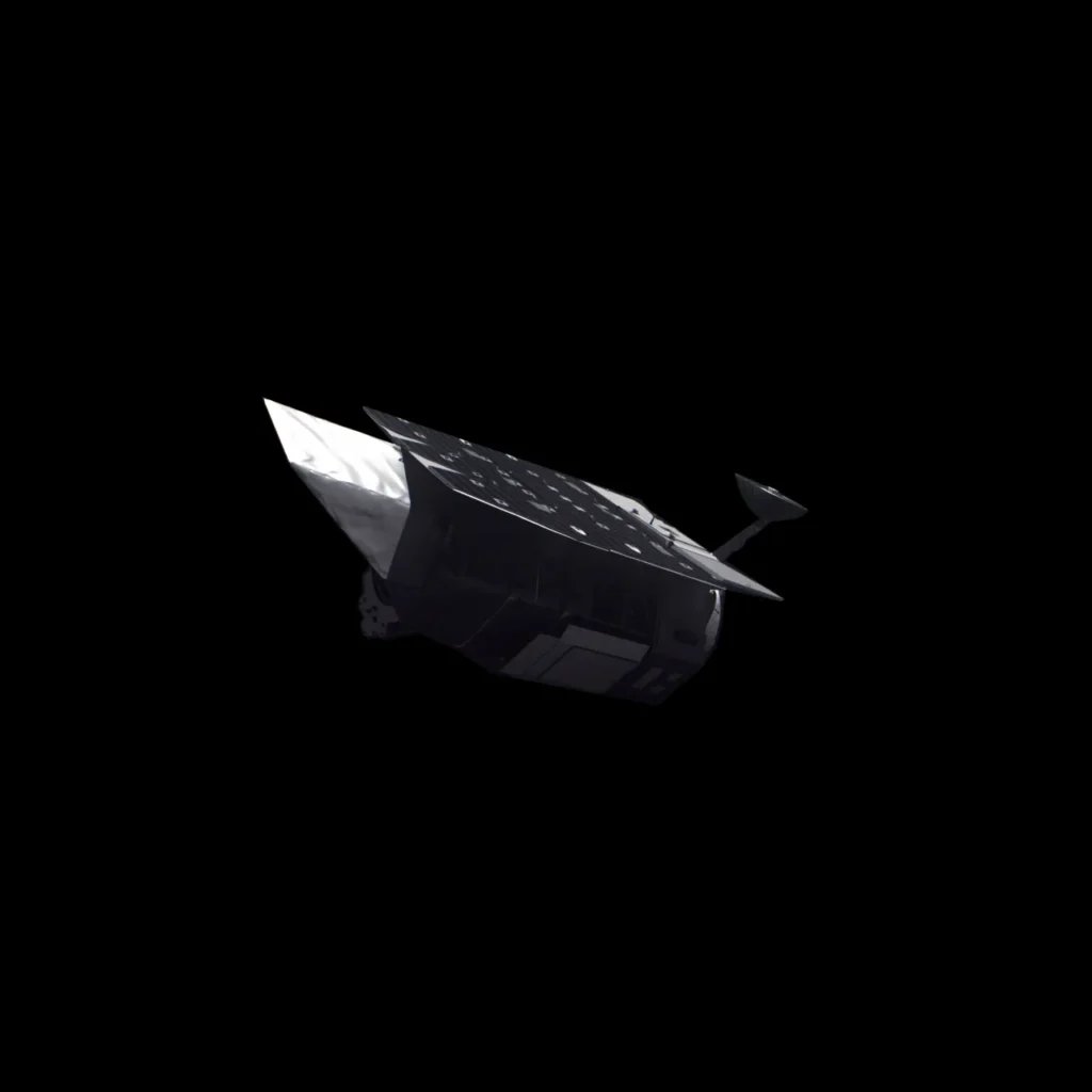Artist’s concept of NASA’s Nancy Grace Roman Space Telescope in space