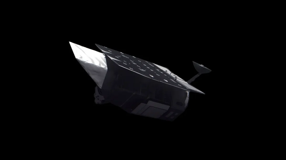Artist’s concept of NASA’s Nancy Grace Roman Space Telescope in space
