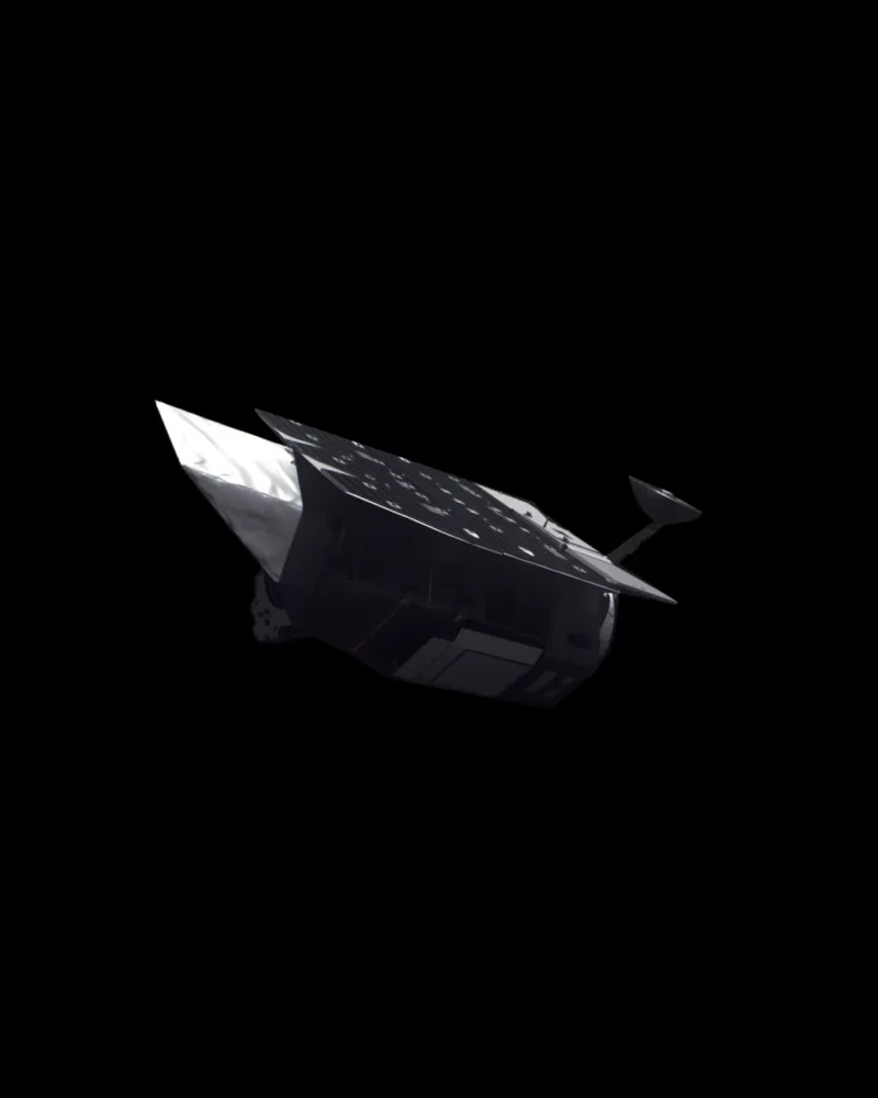 Artist’s concept of NASA’s Nancy Grace Roman Space Telescope in space