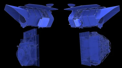 Illustration of NASA’s Nancy Grace Roman Space Telescope with its Wide Field Instrument and coronagraph