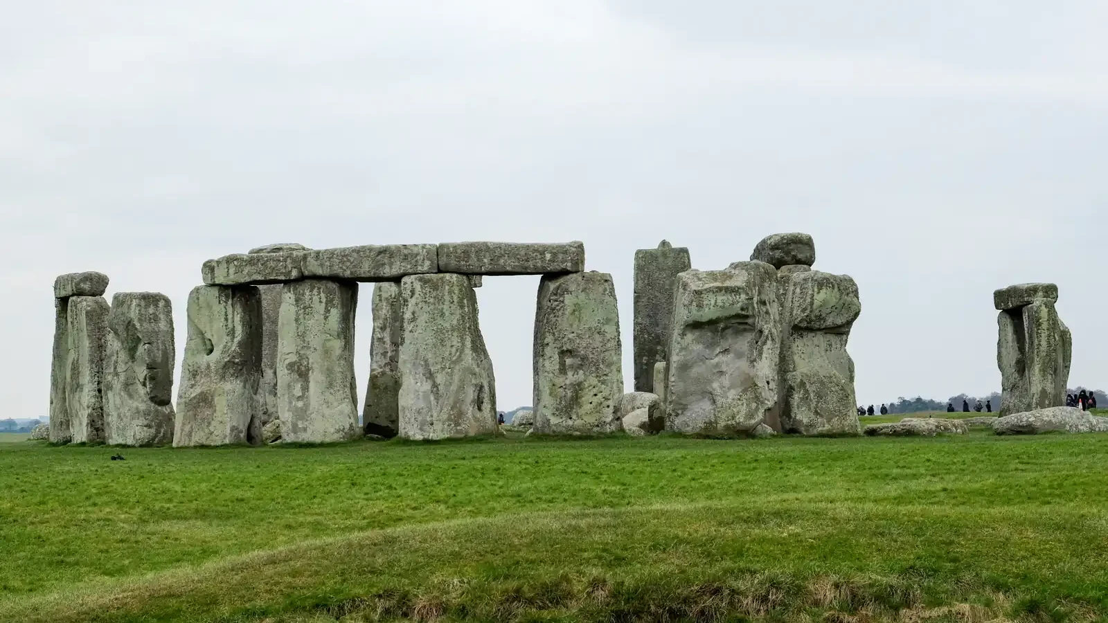 Stonehenge standing stones viewed from the northeast